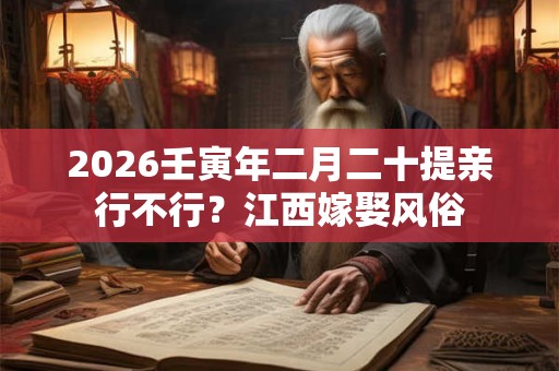 2026壬寅年二月二十提亲行不行？江西嫁娶风俗