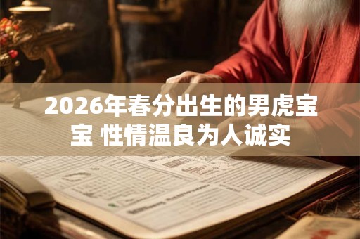 2026年春分出生的男虎宝宝 性情温良为人诚实 2026年春分出生的男虎宝宝 性情温良为人诚实