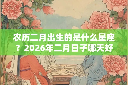 农历二月出生的是什么星座?2026年二月日子哪天好? 农历二月出生的是什么星座?2026年二月日子哪天好?