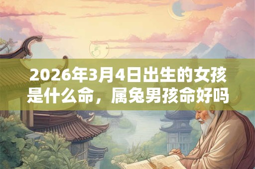 2026年3月4日出生的女孩是什么命，属兔男孩命好吗