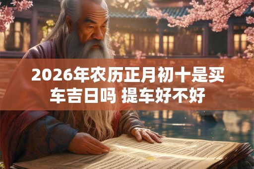 2026年农历正月初十是买车吉日吗 提车好不好