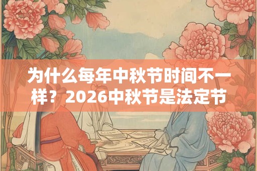 为什么每年中秋节时间不一样？2026中秋节是法定节假日吗？