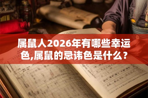 属鼠人2026年有哪些幸运色,属鼠的忌讳色是什么? 属鼠人2026年有哪些幸运色,属鼠的忌讳色是什么?
