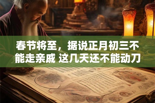 春节将至，据说正月初三不能走亲戚 这几天还不能动刀或剪刀！