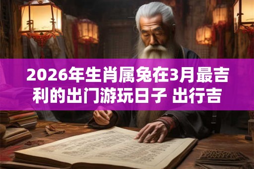 2026年生肖属兔在3月最吉利的出门游玩日子 出行吉日查询 2026年生肖属兔在3月最吉利的出门游玩日子 出行吉日查询