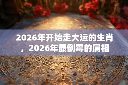 2026年开始走大运的生肖，2026年最倒霉的属相