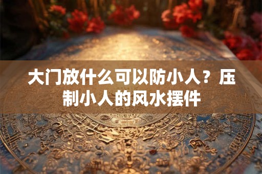 大门放什么可以防小人？压制小人的风水摆件