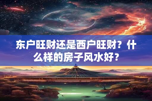 东户旺财还是西户旺财？什么样的房子风水好？