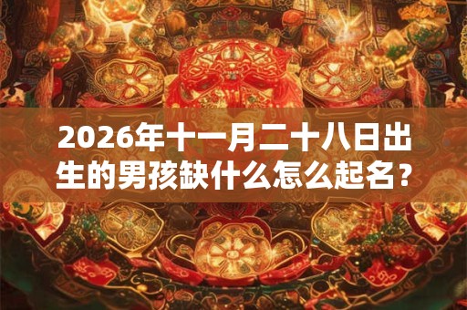 2026年十一月二十八日出生的男孩缺什么怎么起名？
