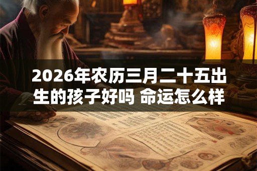 2026年农历三月二十五出生的孩子好吗 命运怎么样 2026年农历三月二十五出生的孩子好吗 命运怎么样