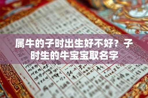 属牛的子时出生好不好？子时生的牛宝宝取名字