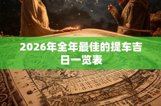2026年全年最佳的提车吉日一览表 2026年全年最佳的提车吉日一览表
