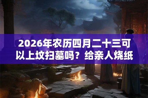 2026年农历四月二十三可以上坟扫墓吗？给亲人烧纸钱能收到吗？