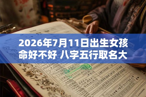2026年7月11日出生女孩命好不好 八字五行取名大全