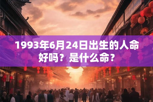 1993年6月24日出生的人命好吗?是什么命? 1993年6月24日出生的人命好吗?是什么命?
