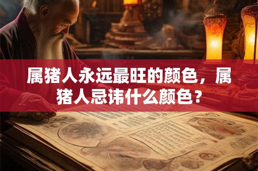 属猪人永远最旺的颜色，属猪人忌讳什么颜色？