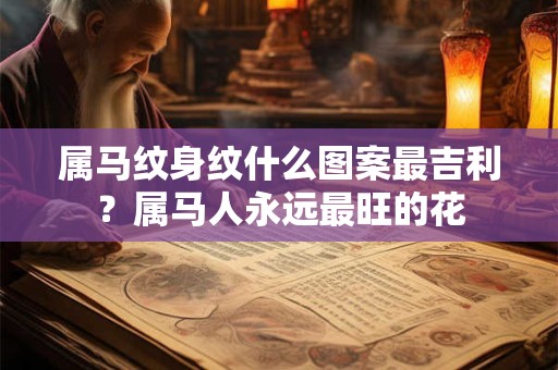 属马纹身纹什么图案最吉利？属马人永远最旺的花