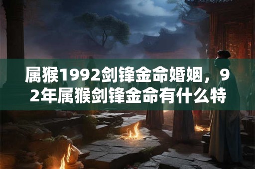 属猴1992剑锋金命婚姻，92年属猴剑锋金命有什么特点？