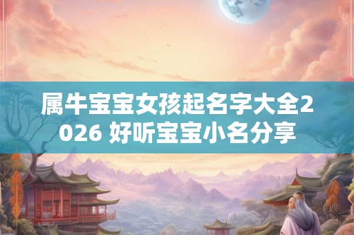属牛宝宝女孩起名字大全2026 好听宝宝小名分享