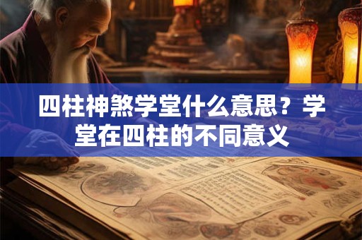 四柱神煞学堂什么意思?学堂在四柱的不同意义 四柱神煞学堂什么意思?学堂在四柱的不同意义