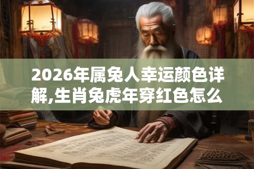 2026年属兔人幸运颜色详解,生肖兔虎年穿红色怎么样