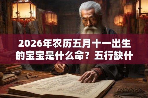2026年农历五月十一出生的宝宝是什么命？五行缺什么？
