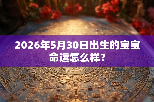 2026年5月30日出生的宝宝命运怎么样？