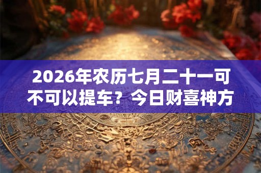 2026年农历七月二十一可不可以提车？今日财喜神方位？