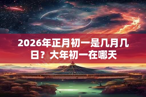 2026年正月初一是几月几日?大年初一在哪天 2026年正月初一是几月几日?大年初一在哪天