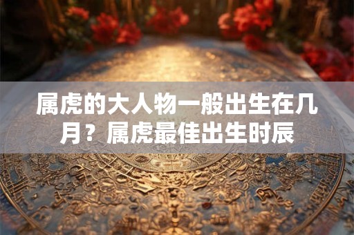 属虎的大人物一般出生在几月?属虎最佳出生时辰 属虎的大人物一般出生在几月?属虎最佳出生时辰