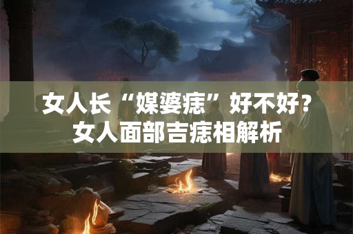 女人长“媒婆痣”好不好？女人面部吉痣相解析