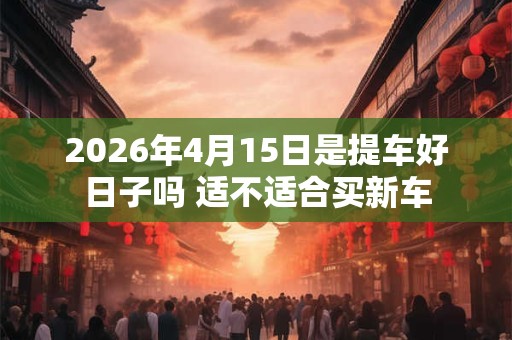 2026年4月15日是提车好日子吗 适不适合买新车 2026年4月15日是提车好日子吗 适不适合买新车