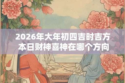 2026年大年初四吉时吉方 本日财神喜神在哪个方向