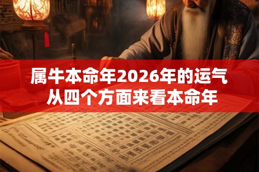 属牛本命年2026年的运气 从四个方面来看本命年 属牛本命年2026年的运气 从四个方面来看本命年