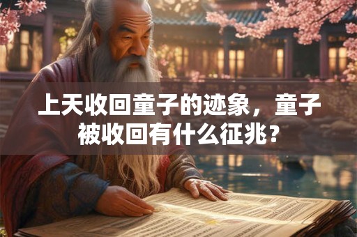 上天收回童子的迹象,童子被收回有什么征兆? 上天收回童子的迹象,童子被收回有什么征兆?