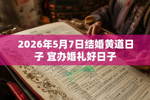 2026年5月7日结婚黄道日子 宜办婚礼好日子