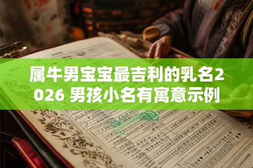 属牛男宝宝最吉利的乳名2026 男孩小名有寓意示例