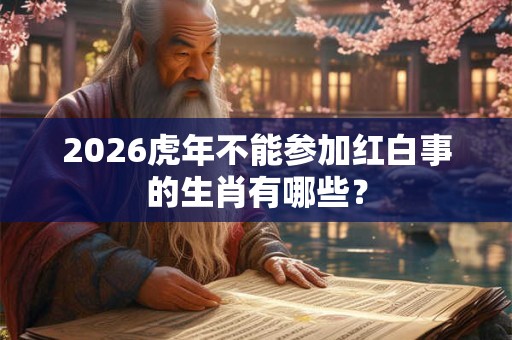 2026虎年不能参加红白事的生肖有哪些？