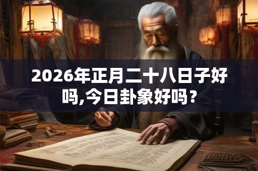 2026年正月二十八日子好吗,今日卦象好吗？