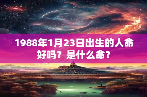 1988年1月23日出生的人命好吗？是什么命？