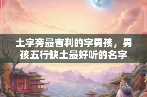 土字旁最吉利的字男孩，男孩五行缺土最好听的名字