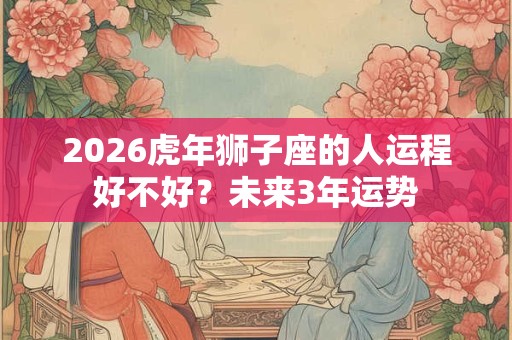 2026虎年狮子座的人运程好不好？未来3年运势