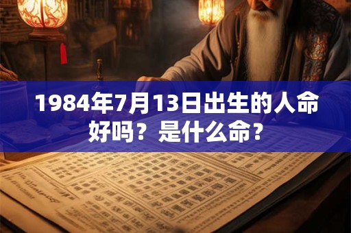 1984年7月13日出生的人命好吗?是什么命? 1984年7月13日出生的人命好吗?是什么命?