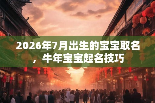 2026年7月出生的宝宝取名，牛年宝宝起名技巧