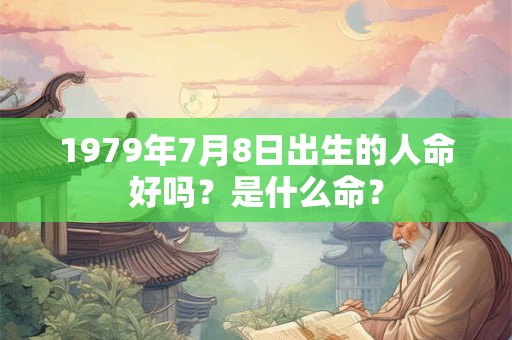 1979年7月8日出生的人命好吗?是什么命? 1979年7月8日出生的人命好吗?是什么命?