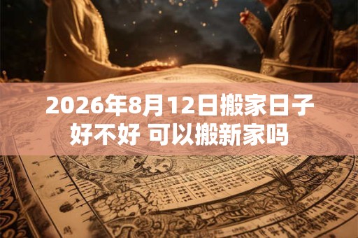 2026年8月12日搬家日子好不好 可以搬新家吗
