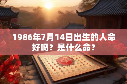 1986年7月14日出生的人命好吗?是什么命? 1986年7月14日出生的人命好吗?是什么命?