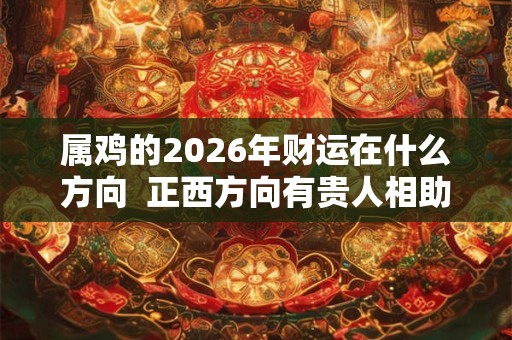 属鸡的2026年财运在什么方向 正西方向有贵人相助 属鸡的2026年财运在什么方向 正西方向有贵人相助