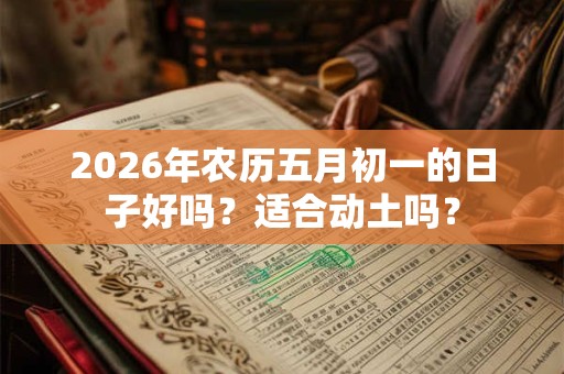 2026年农历五月初一的日子好吗?适合动土吗? 2026年农历五月初一的日子好吗?适合动土吗?