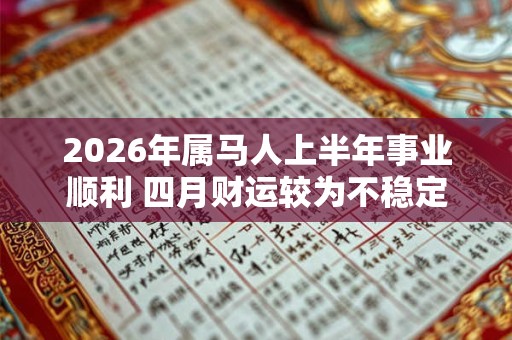 2026年属马人上半年事业顺利 四月财运较为不稳定